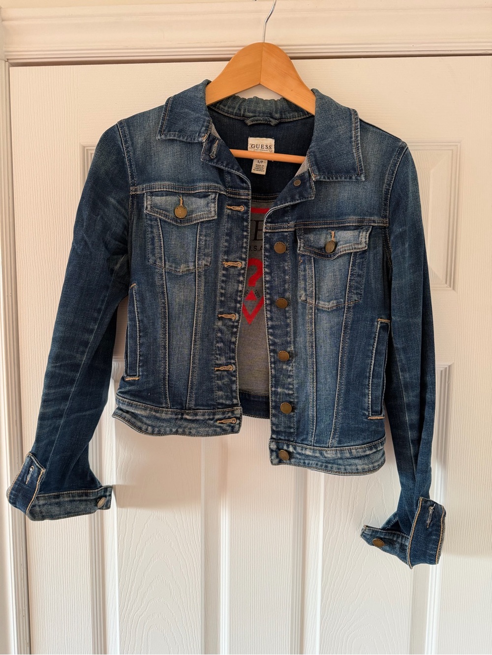 Guess Denim Blue Women's Trucker Jacket - Picture 2 of 3